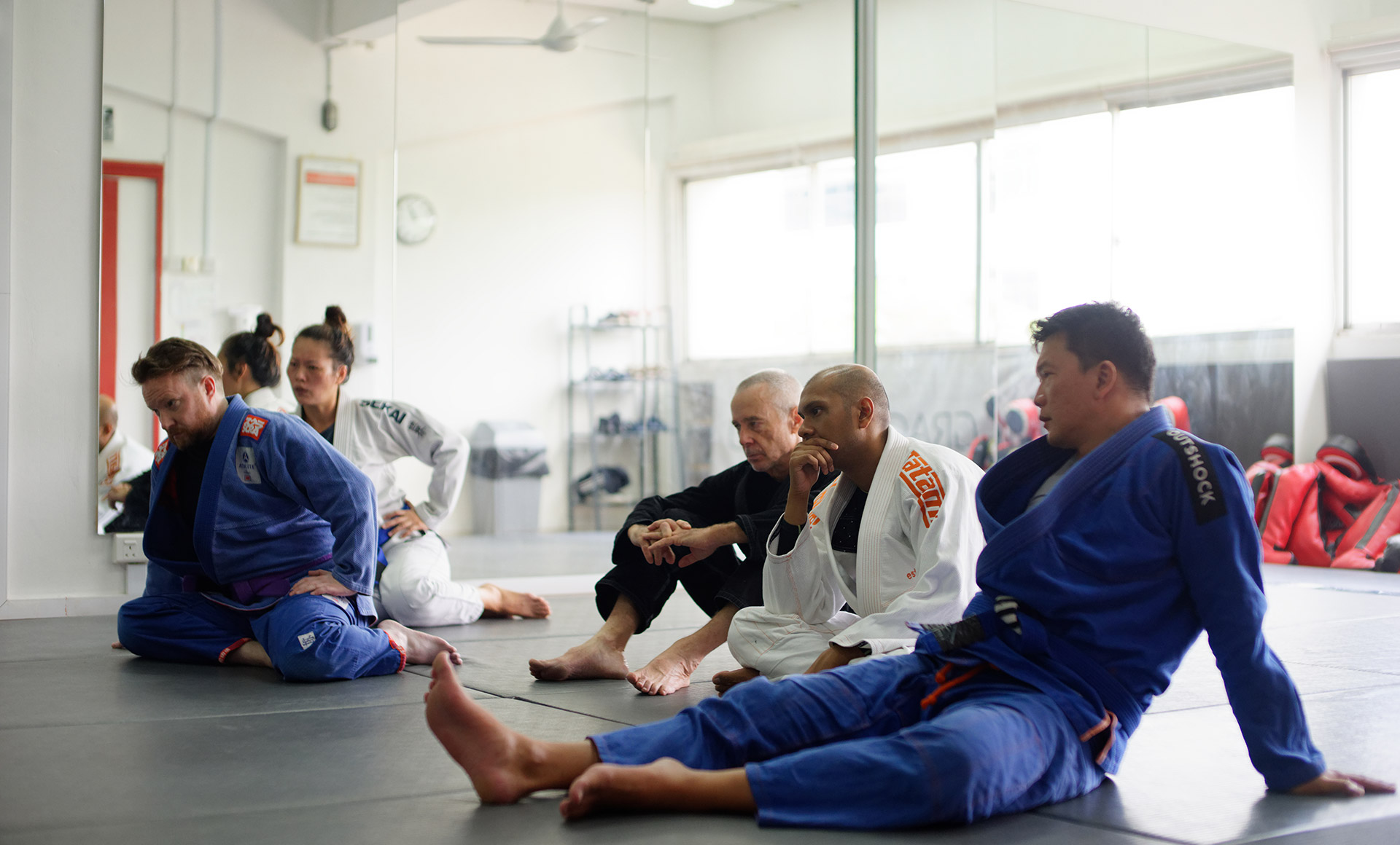 Jiu-Jitsu training as an after-school activity at GJJ Singapore